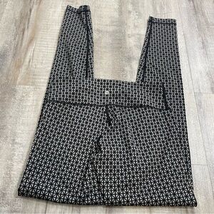 Lululemon Wunder Under Tri Geo Silver Black Leggings Size 4